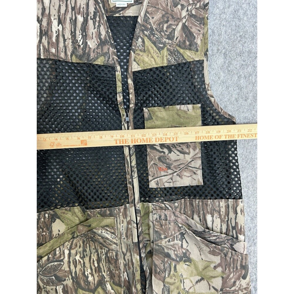 10X Shooting Vest Size L Mesh Camo Hunting Clay Trap with Recoil Pad Realtree - Picture 3 of 10
